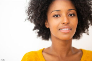 woman wearing a yellow shirt